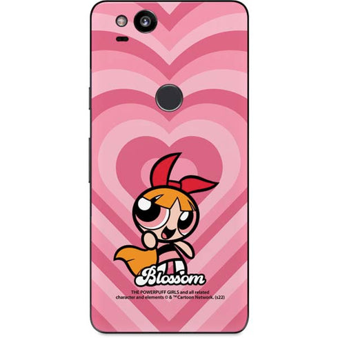 Cartoon Network Powerpuff Girls Blossom Pink Hearts Google Pixel 2 Skin